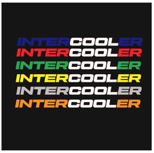 Load image into Gallery viewer, INTERCOOLER Stickers in two colors