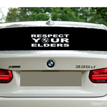 Load image into Gallery viewer, RESPECT YOUR ELDERS-BMW STICKER

