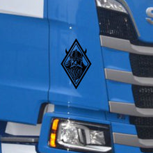 Load image into Gallery viewer, Corner shield stickers-VIKING FACE
