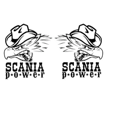 Load image into Gallery viewer, Angry Griffin smoking with cowboy hat STICKERS

